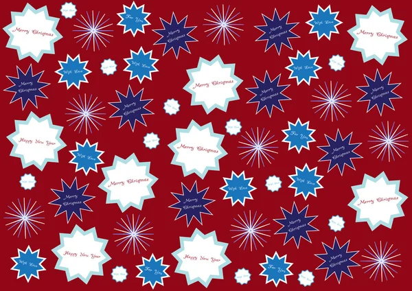 Рождественский фон со звездами — стоковый вектор