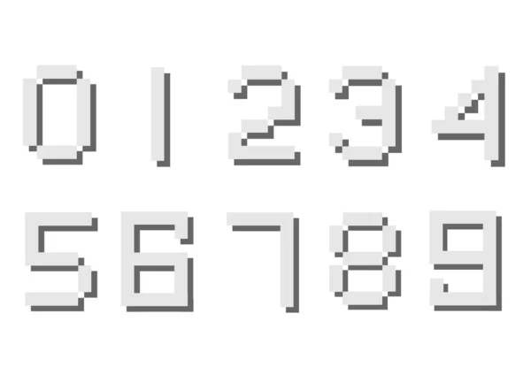 Conjunto de números digitales — Archivo Imágenes Vectoriales