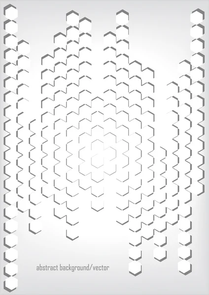 Paper hexagons — Stock Vector