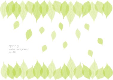 Yeşil yapraklı çerçeve