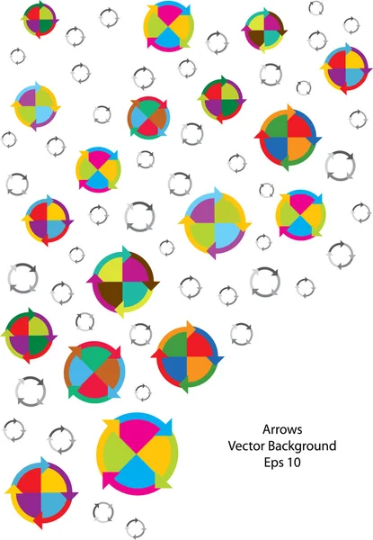 Flechas círculo interminables — Vector de stock