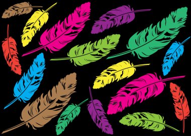 Renk vektör tüyler arka plan