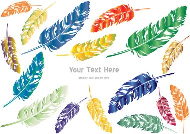 Renk vektör tüyler arka plan