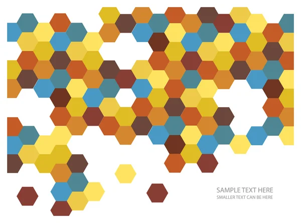 Color vector hexagones azulejos fondo — Vector de stock