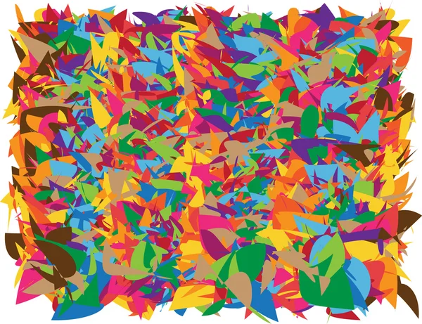 Papier d'emballage vectoriel couleur aux formes vives — Image vectorielle