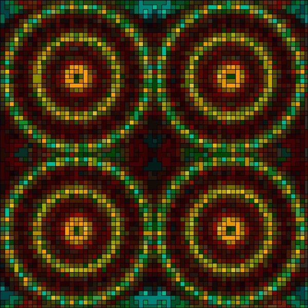 Renkli vektör mozaik döşeme arka planı — Stok Vektör