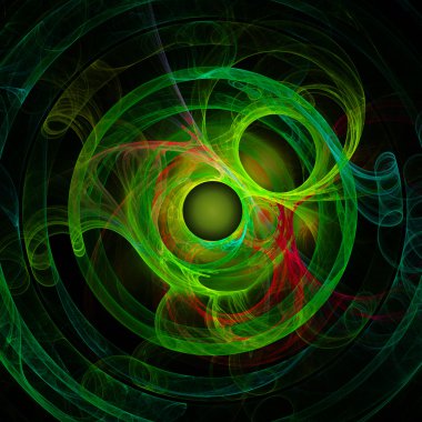 Soyut parlak fraktal arka plan