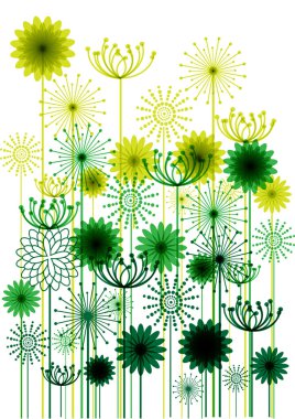 Vintage vektör çiçek