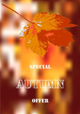 Retro akçaağaç yaprağı