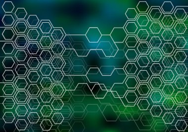 Modern altıgenler arka plan