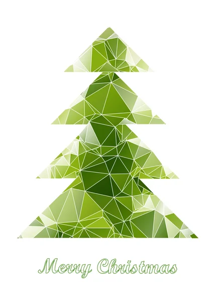 Triangles christmas tree — Stock Vector