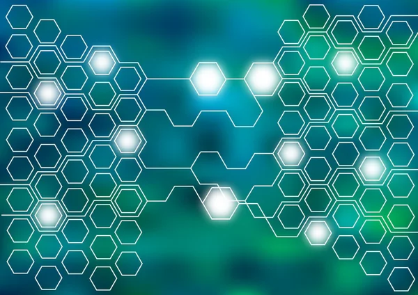 Moderna vektor hexagoner bakgrund — Stock vektor