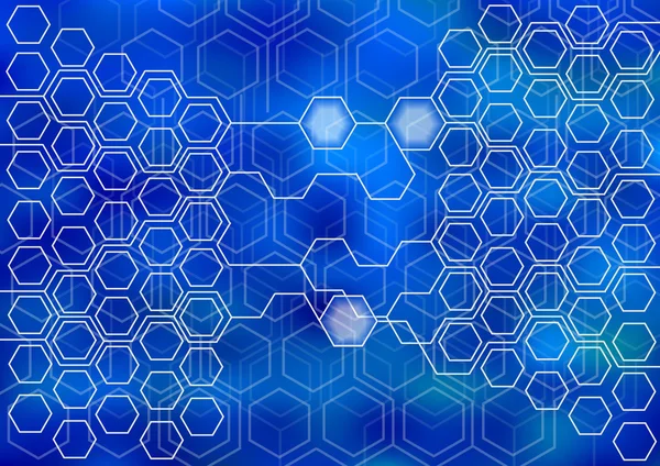 Modern vector hexagons background — Stock Vector