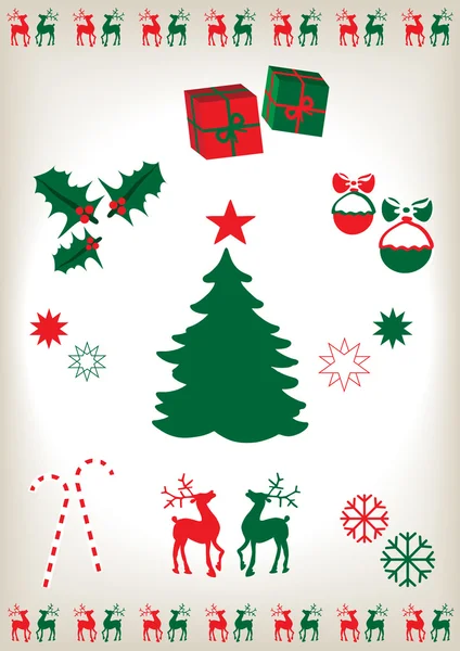 Ikony świąteczne — Wektor stockowy