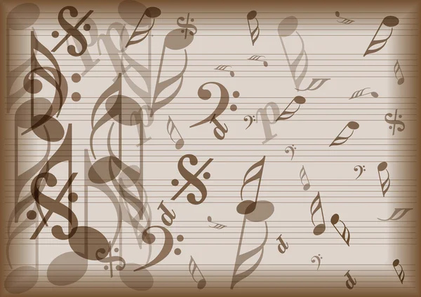 Notas musicales papel — Archivo Imágenes Vectoriales