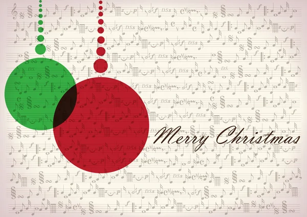 Vintage Not kağıt üzerinde Noel süsleri