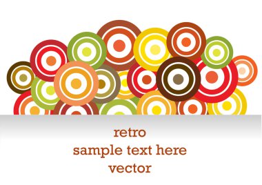 Retro daireler arka plan