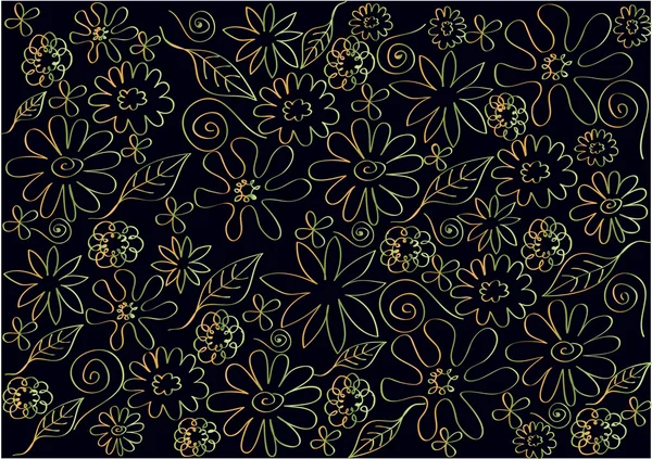 Vintage Blumen Design — Stockvektor