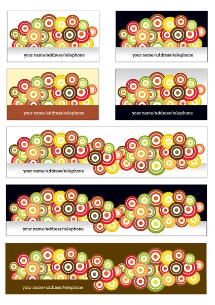 Rétro cercles arrière-plan — Image vectorielle