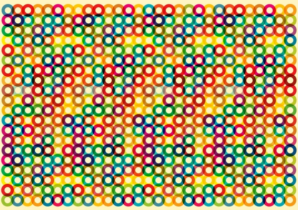 Heldere kleurrijke cirkels — Stockvector