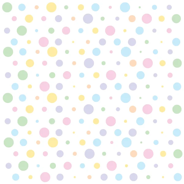 Pastel polka dots — Stock Vector