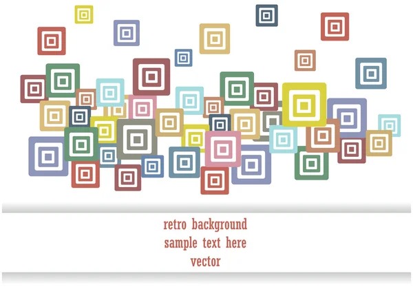 Retro kareler arka plan — Stok Vektör