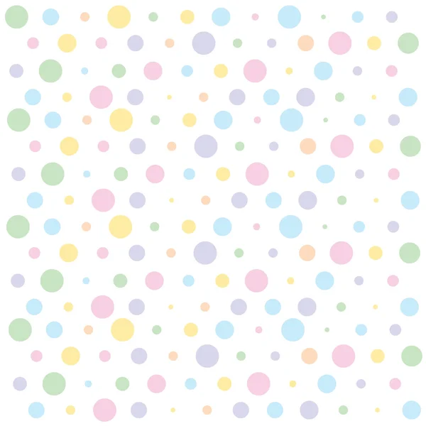 Pastel polka dots — Stockvector