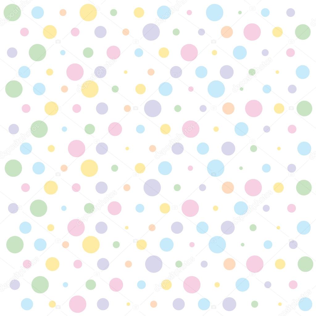 Pastel Polka Dots Wallpaper