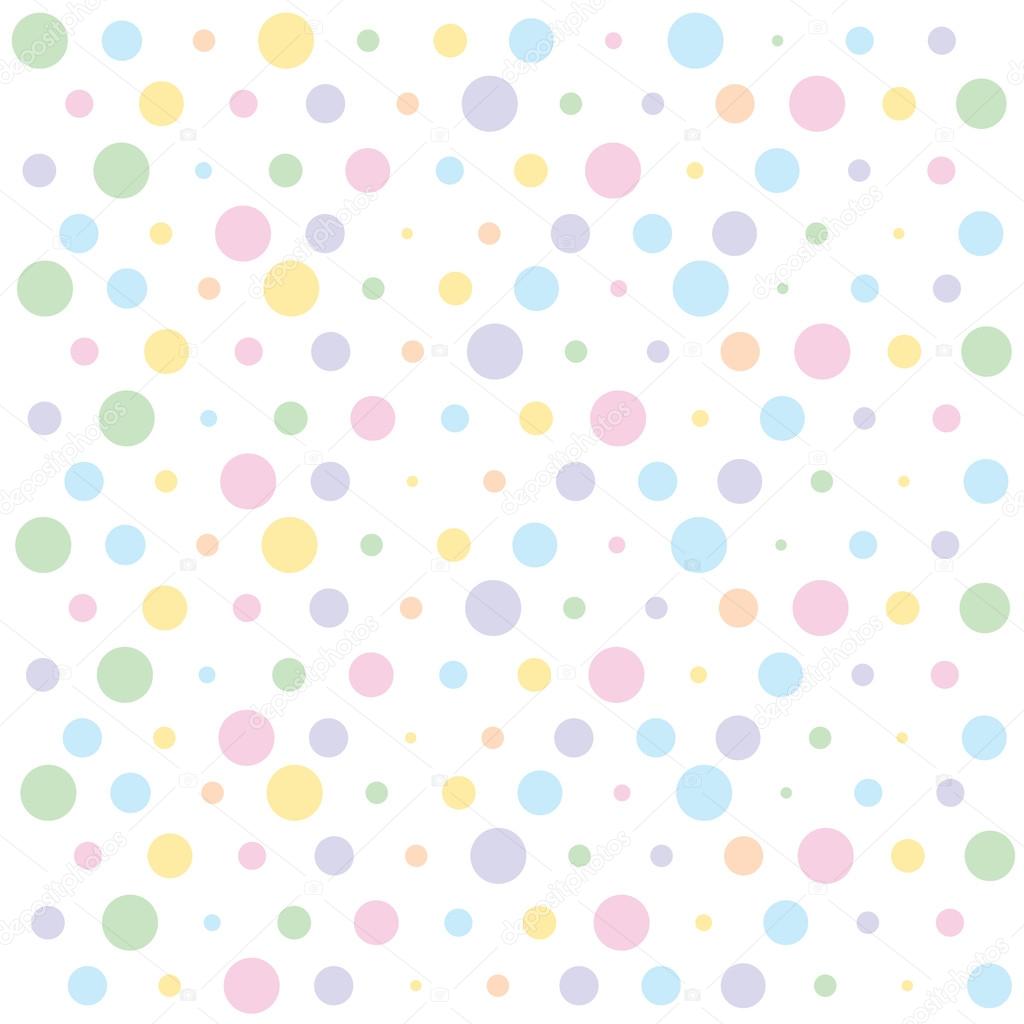 Pastel polka dots — Stock Vector © pizla09 63682141