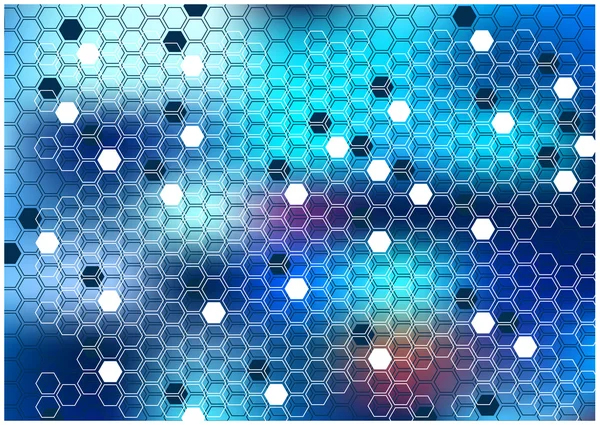 Ljusa färgglada hexagoner — Stock vektor