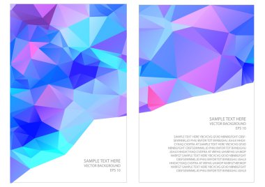 soyut üçgenler arka planlar seti