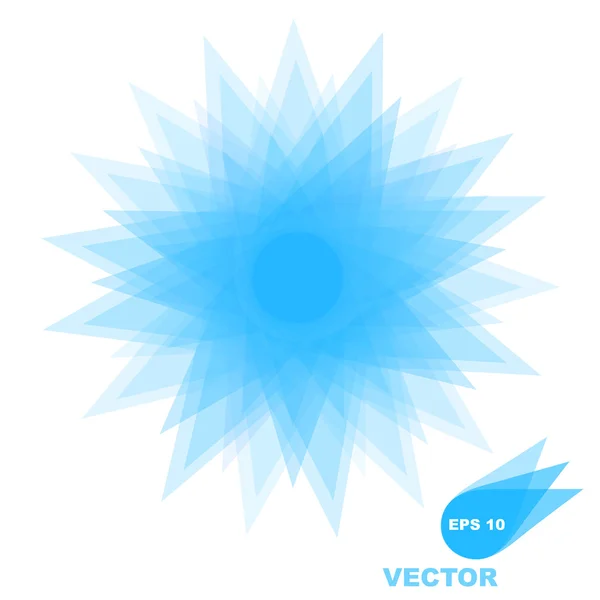 Abstract blue flower — Stock Vector
