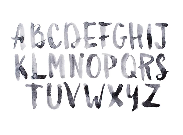 Aquarel handgeschreven lettertype — Stockfoto