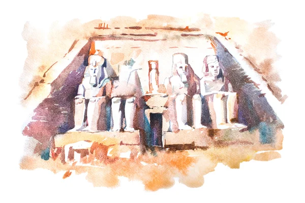 埃及。大庙拉美西斯二世 — 图库照片