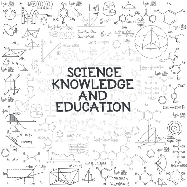 Educazione alla conoscenza scientifica — Vettoriale Stock