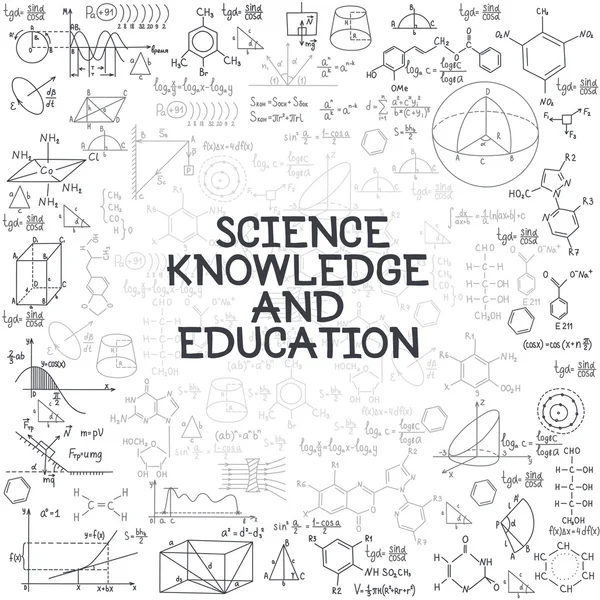 Enseignement des connaissances scientifiques — Image vectorielle