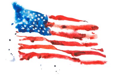 Amerika, elle çizilmiş bayrağı 