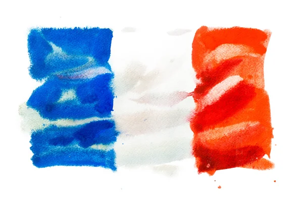 Bandeira da França, desenhada à mão — Fotografia de Stock