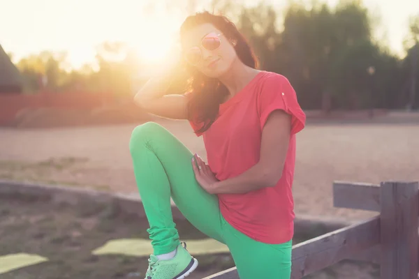 Smiling summer woman — Stock Photo, Image