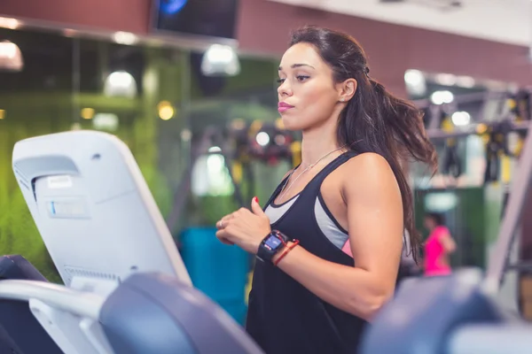 Mulheres aptas a fazer exercícios cardiovasculares — Fotografia de Stock