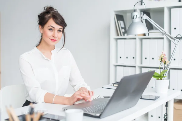 Szczegół portret businesswoman — Zdjęcie stockowe