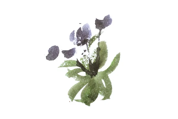 Aquarel schilderen van bloemen — Stockfoto