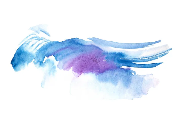 Blå, bølgete vannplaskeblå bølge-symbol – stockfoto