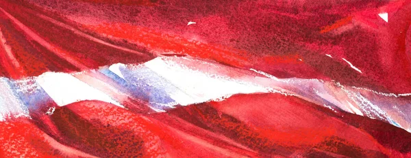 Austria, austrian flag. Hand drawn watercolor illustration. — Stock Photo, Image