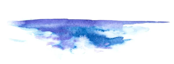 Acqua spruzzata blu onda ondulata simbolo watecolor — Foto Stock