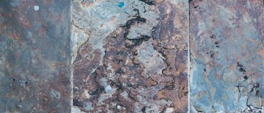 Dekoratif kare döşeme taşları. Arka plan, doğal taşı taklit eden dokular.