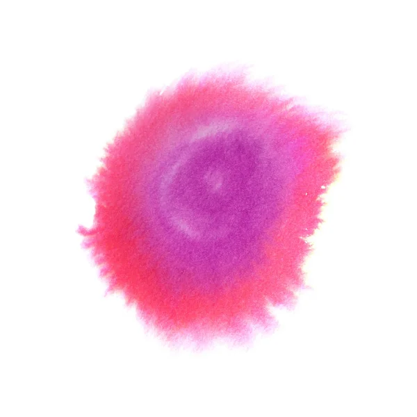 Размытые розовые круглые акварели на мокрой бумаге. — стоковое фото