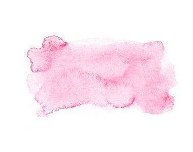 beyaz zemin üzerine kırmızı renkli soyut el çizmek suluboya aquarelle sanat boya splatter leke