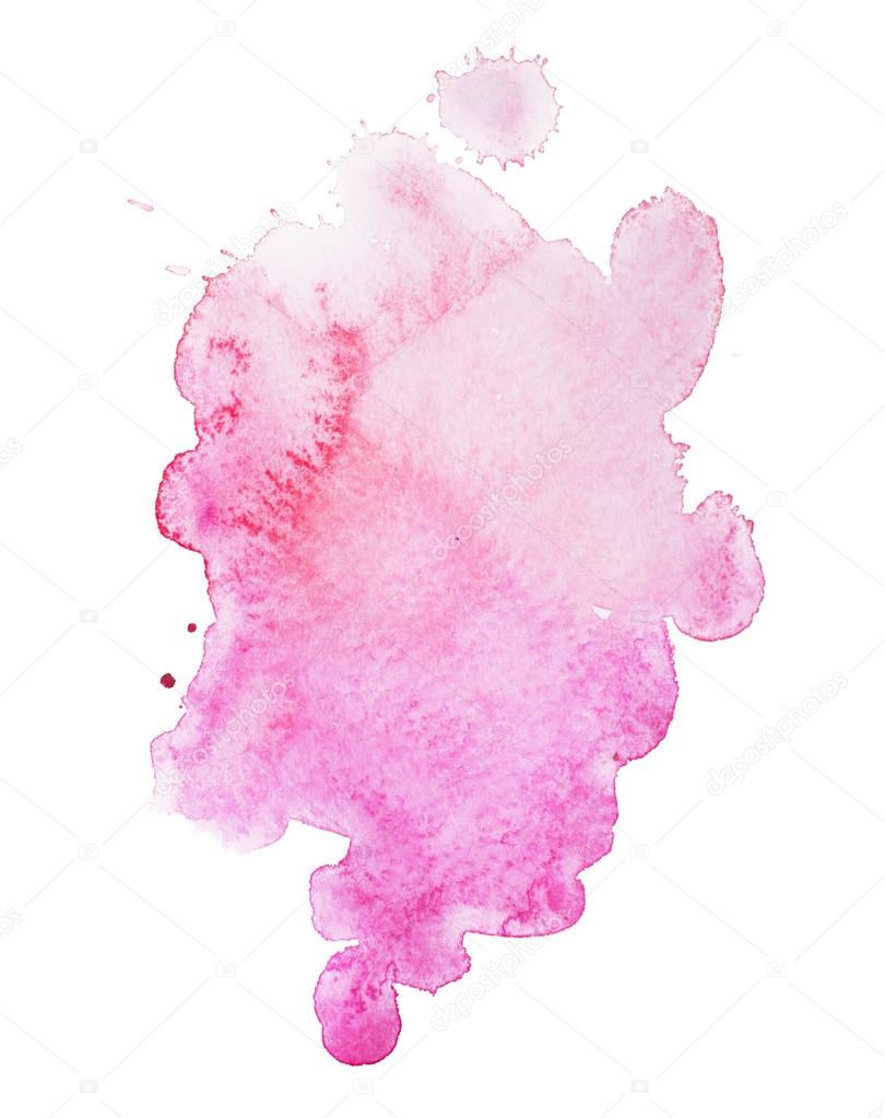 Abstract watercolor aquarelle hand drawn art paint on white background