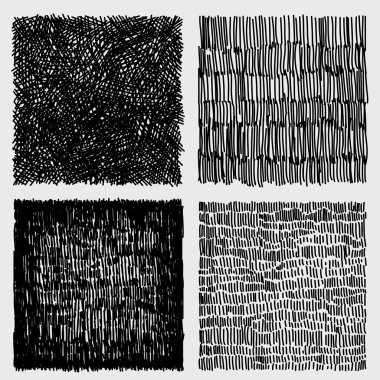 çizilmiş Eskizler kaba çıkım doku el. vektör çizim